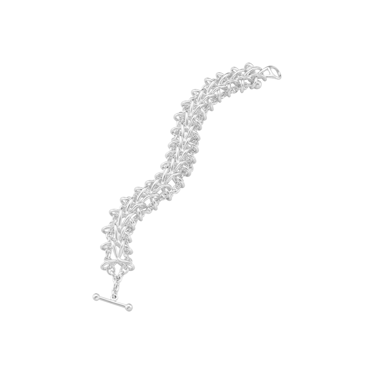 WEFT ARMBÅND 663C SØLV DOUBLE LED