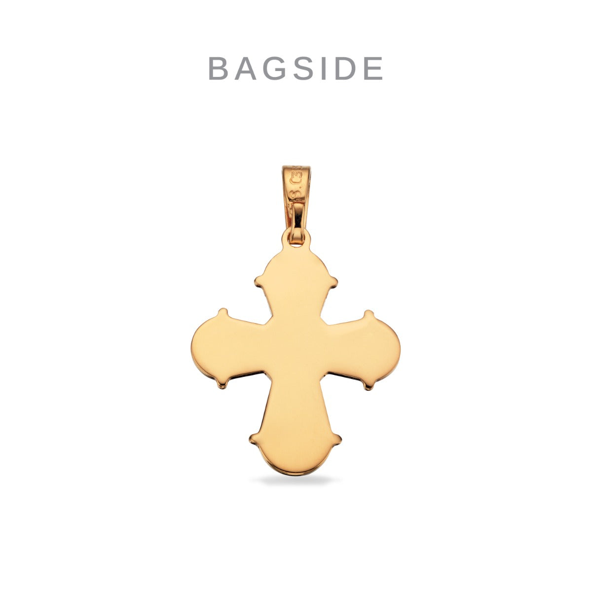 DAGMARKORS LILLE BLANK BAGSIDE 17 X 16 MM. SØLV FG