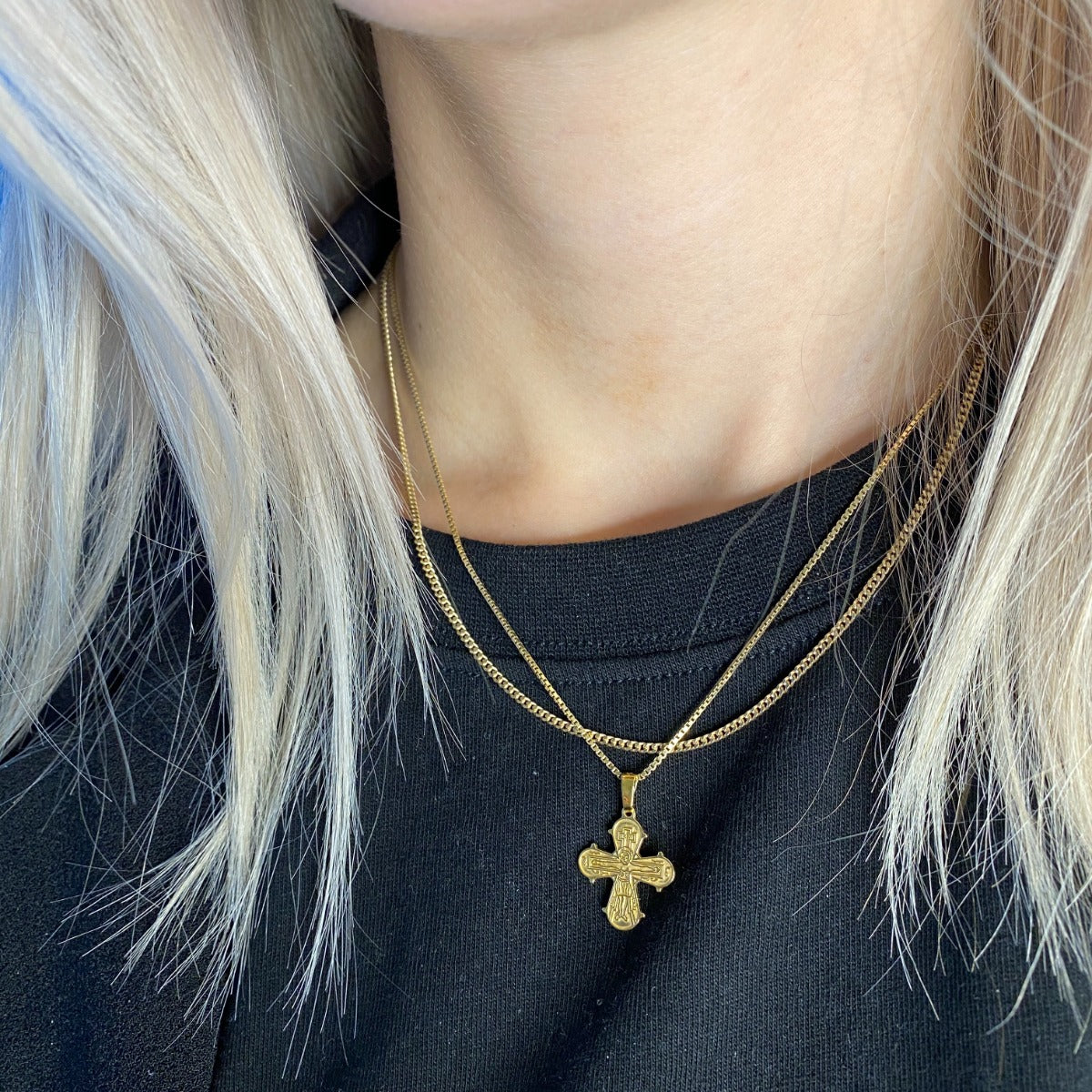 DAGMARKORS LILLE BLANK BAGSIDE 17 X 16 MM. SØLV FG