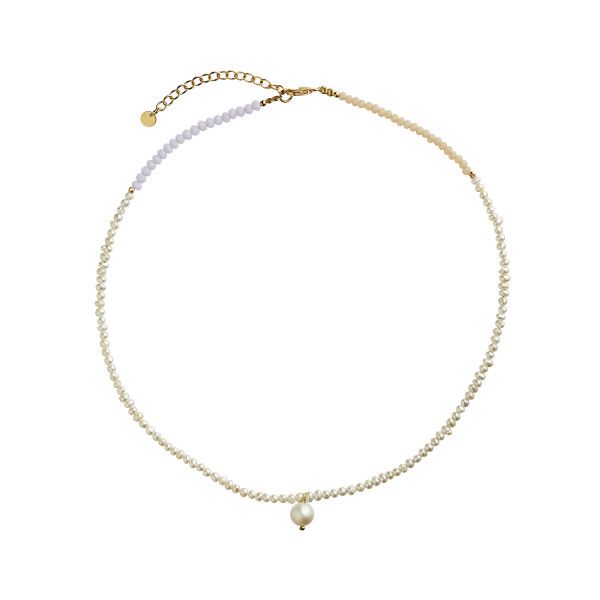 SØLV/FG COLLIER HEAVENLY PEARL DREAM