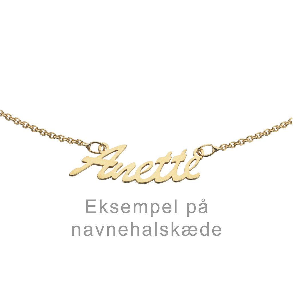 SØLV "MIT NAVN" FORGYLDT