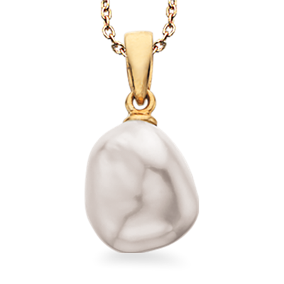 VEDHÆNG BAROK FKP. 8 KT. M/SØLVKÆDE