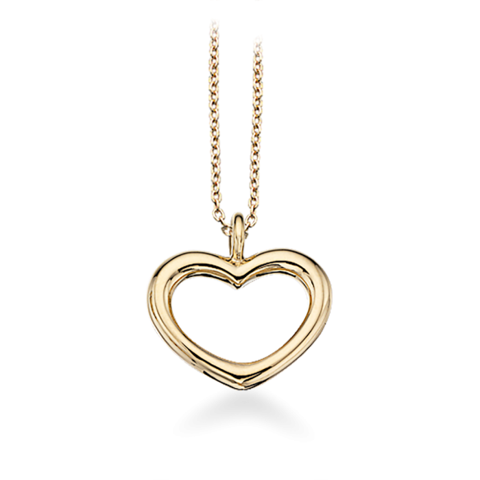 VEDHÆNG HJERTE 8 KT. M/SØLVK.