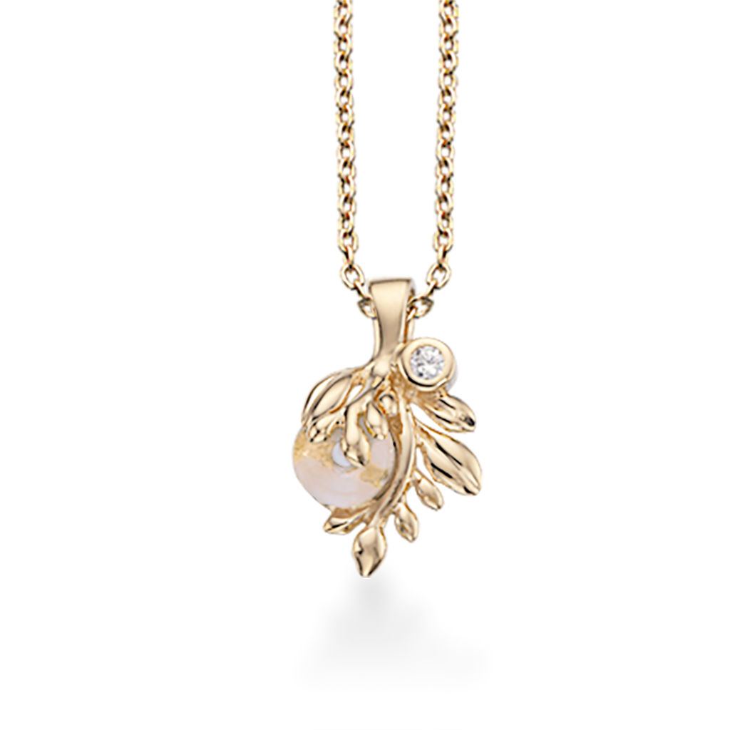 PRIMAVERA ROSA QUARTZ/SYN.CUB.ZI 14KT M/