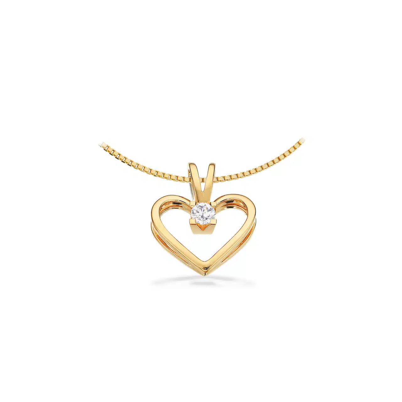 14KT.KLEOPATRA HJERTE 0,10W/SI