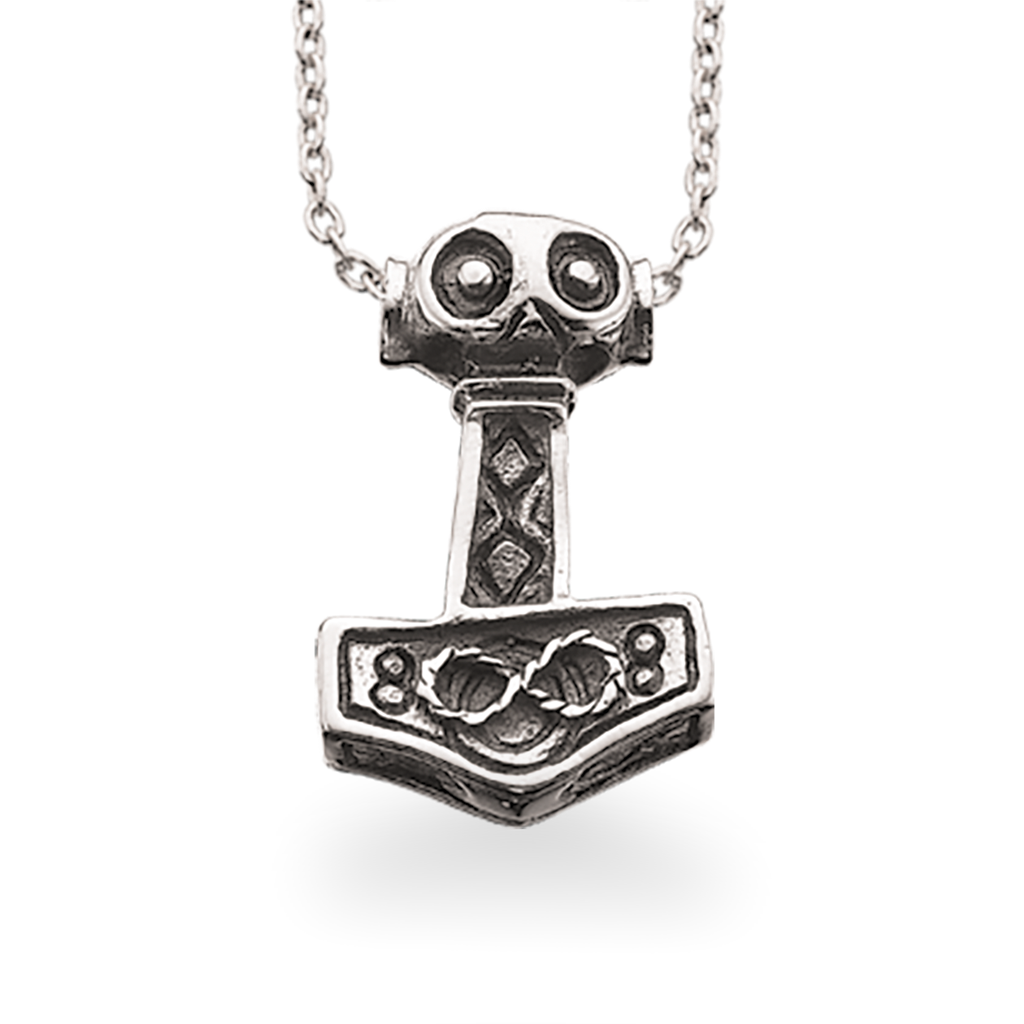 VEDHÆNG HERRE THORSHAMMER SØLV M/KÆDE