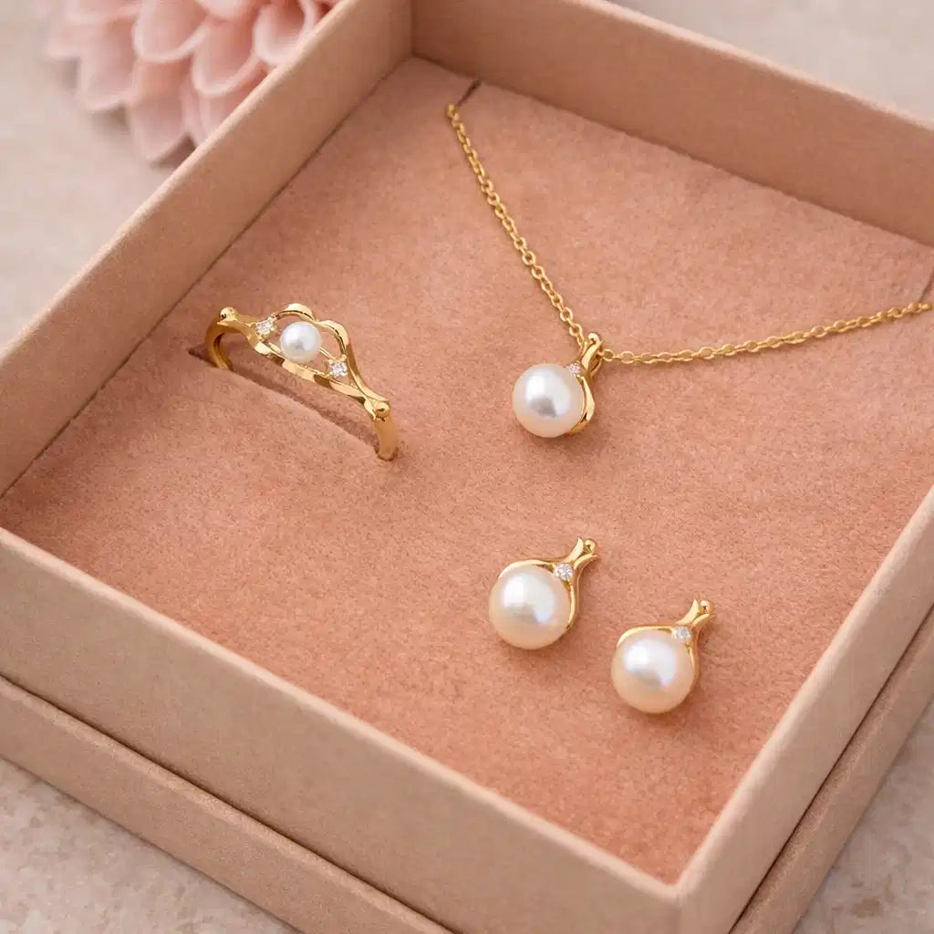 VEDHÆNG FKP./CUBIC ZIR. 8 KT. M. SØLVKÆDE