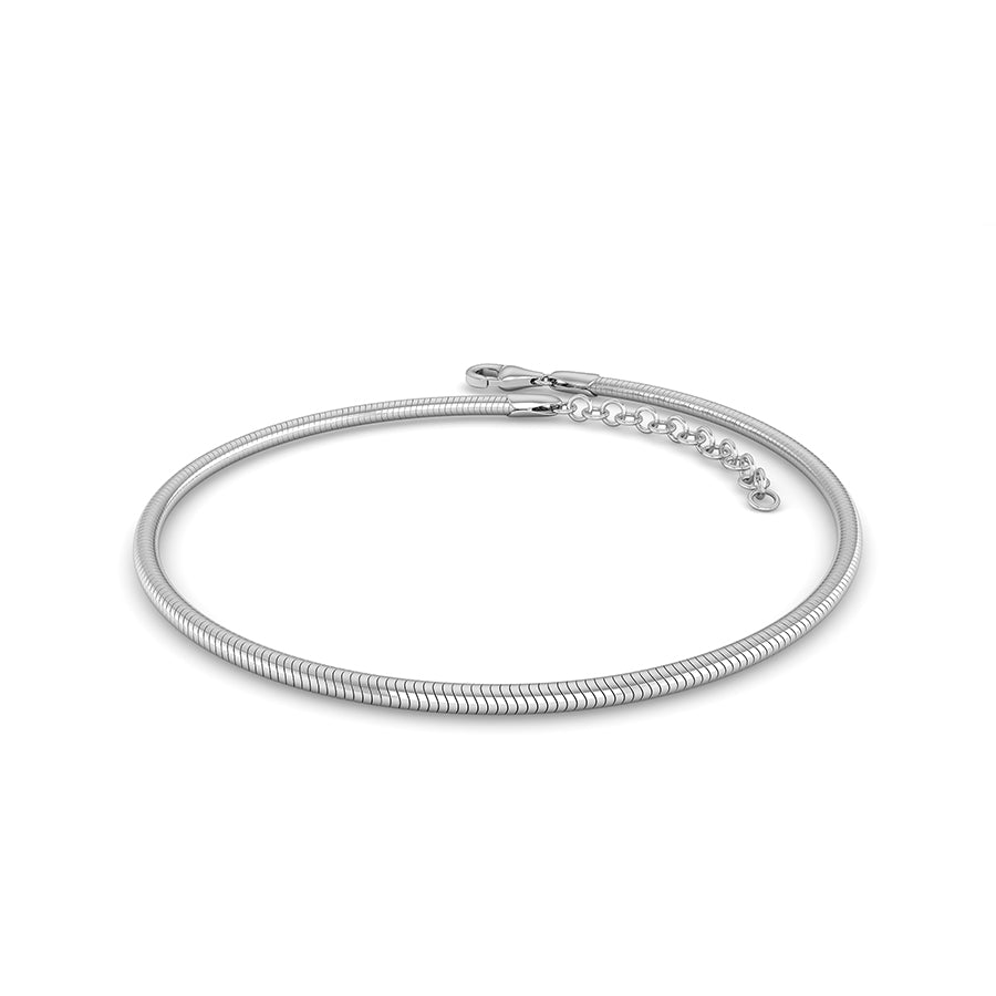 SØLV ARMBÅND SLANGE KÆDE