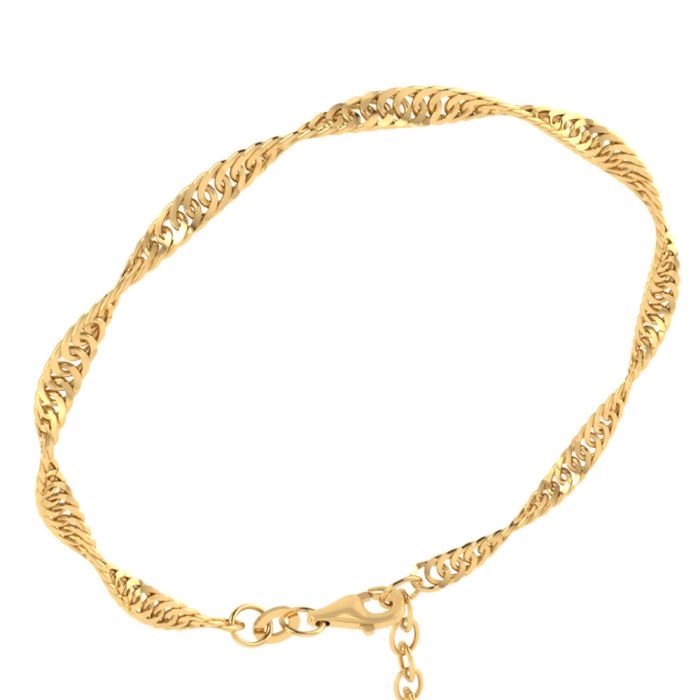 SØLV ARMBÅND SINGAPORE FORG