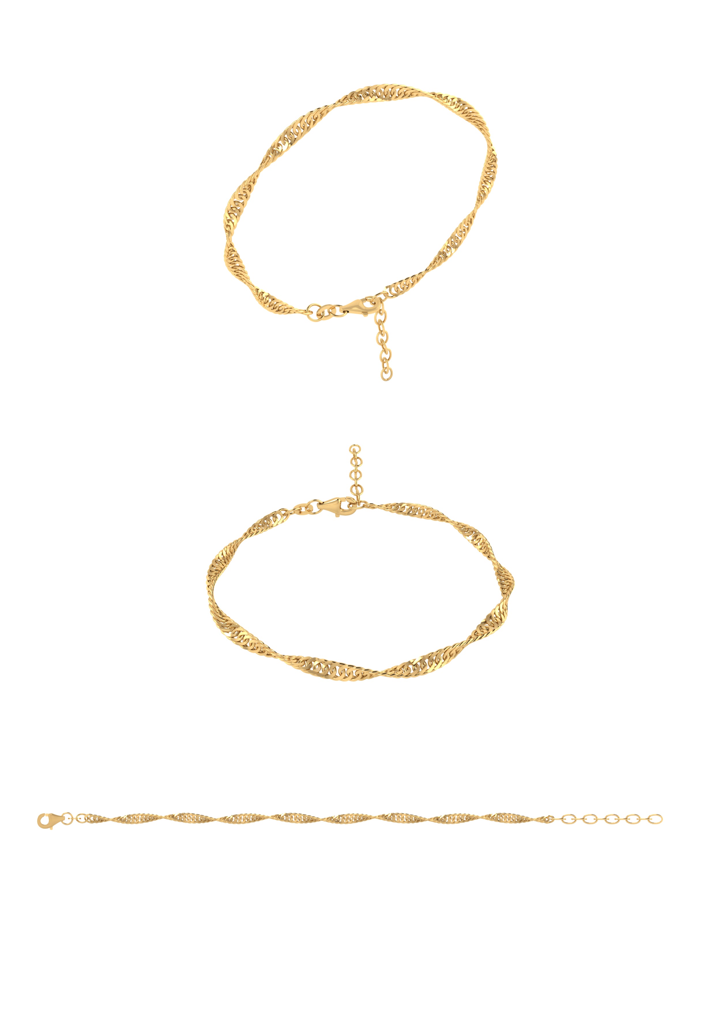 8 KT. ARMBÅND SINGAPORE