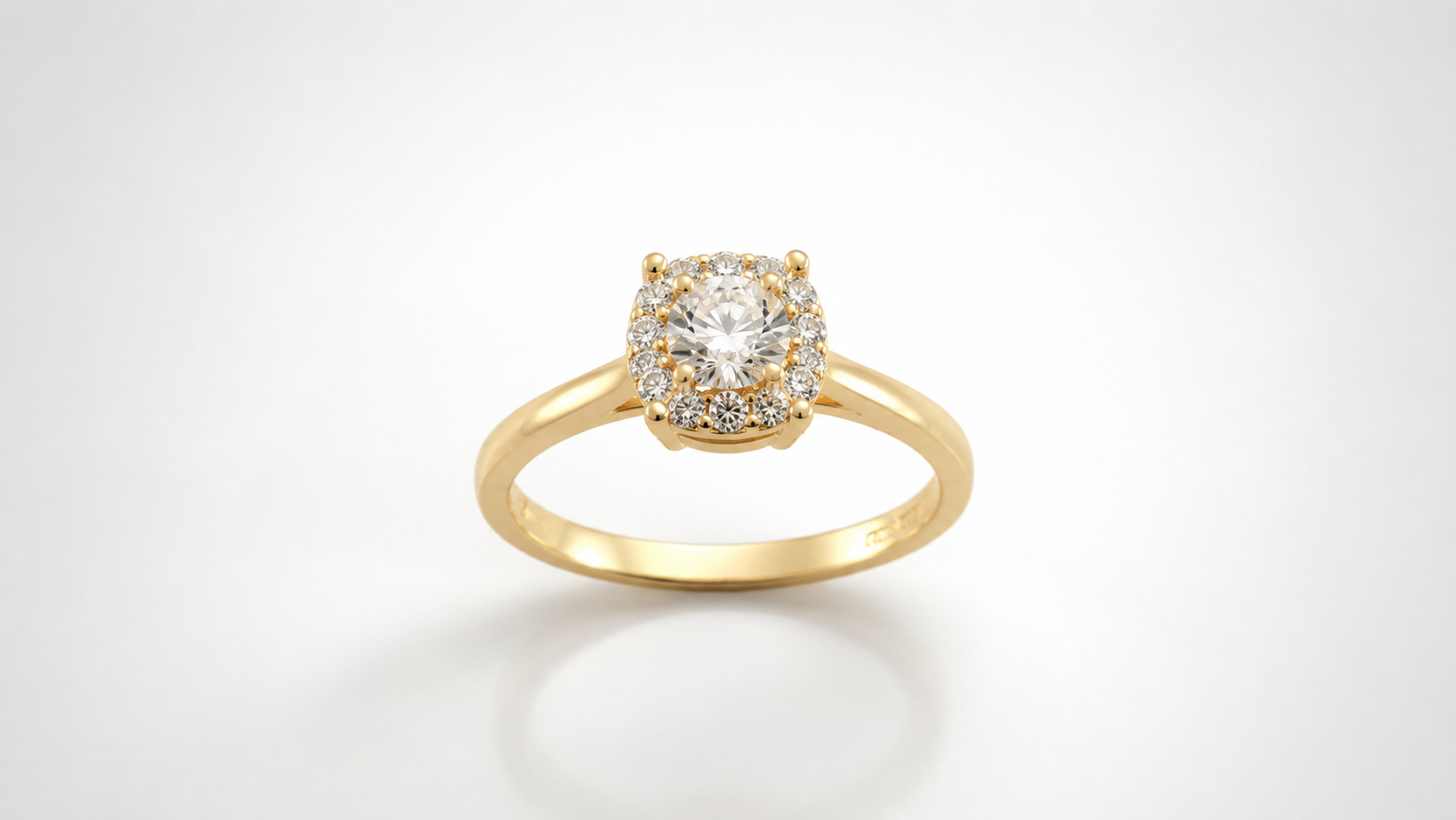 14KT.RING 0,36CT W.SI