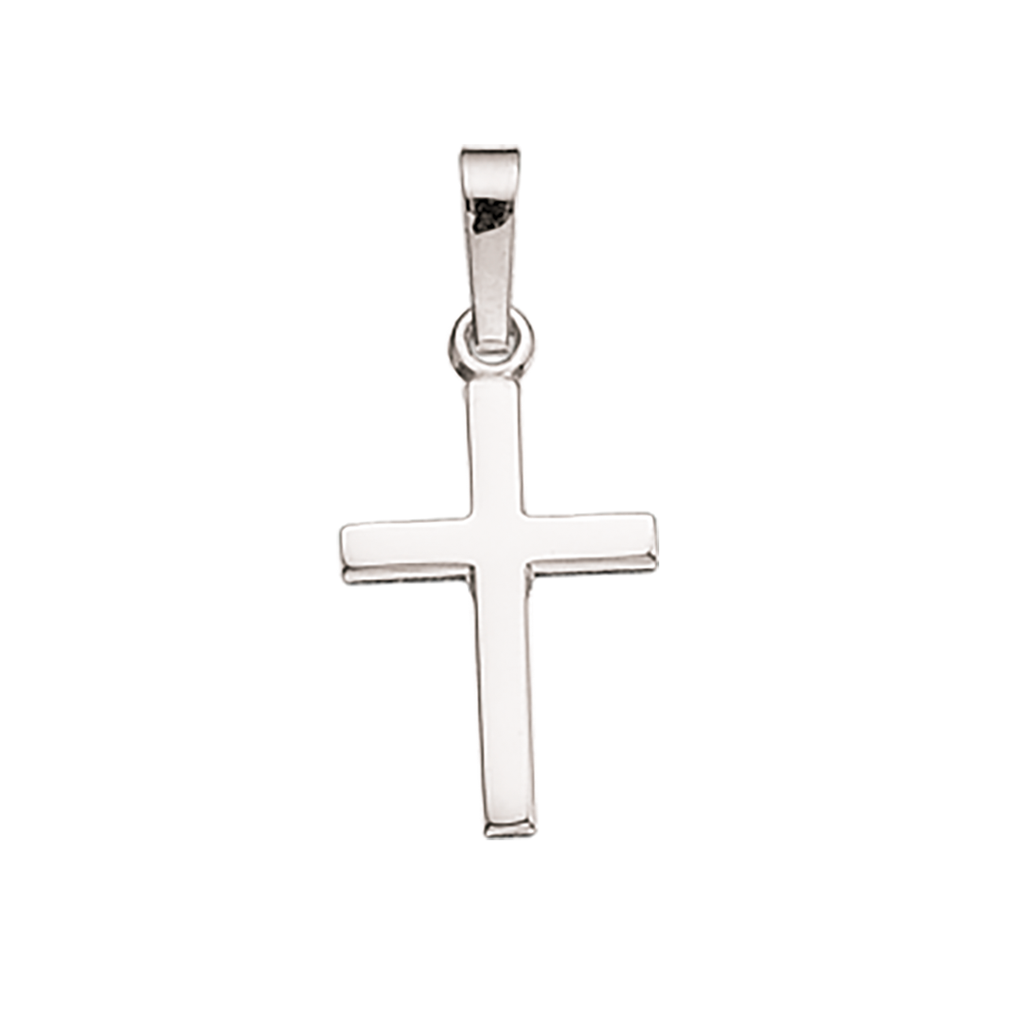 VEDHÆNG KORS 15 X 10 MM. SØLV