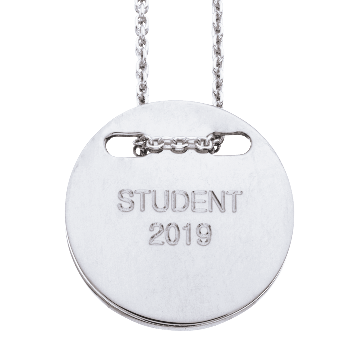 VEDHÆNG STUDENT 17 MM SØLV RH. M/KÆDE