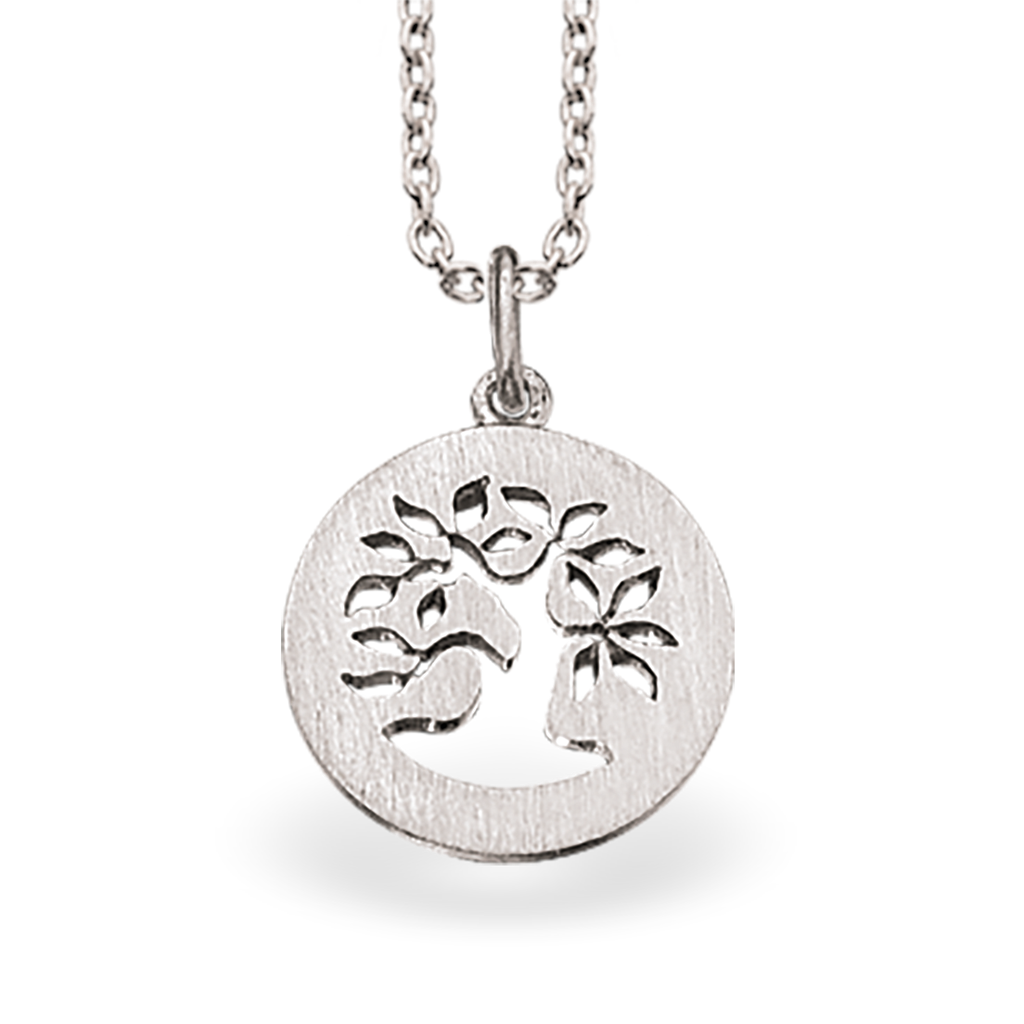 VEDHÆNG LIVETS TRÆ 14 MM. SØLV RH. M/KÆDE