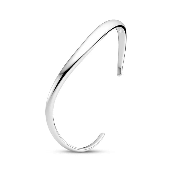 ARMRING INFINITO - RHODINERET, MED EN BLANKPOLERET OVERFLADE.