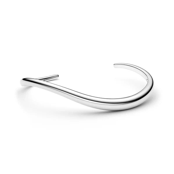 ARMRING INFINITO - RHODINERET, MED EN BLANKPOLERET OVERFLADE.