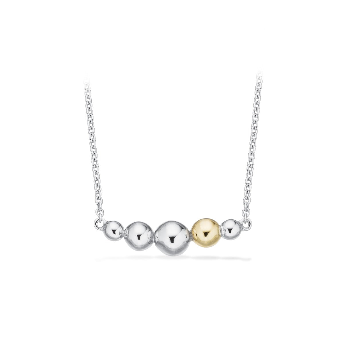 VEDHÆNG KUGLER SØLV/8 KT. M/KÆDE