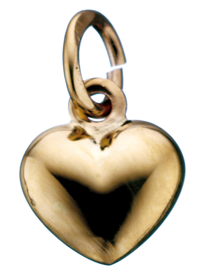 HJERTE GLAT 8 X 9 MM. 8 KT.