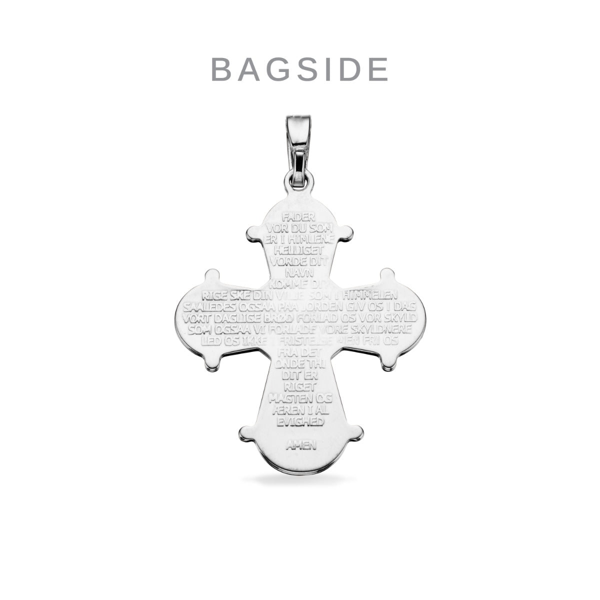 DAGMARKORS MELLEM M/FADERVOR 21 X 19 MM. SØLV