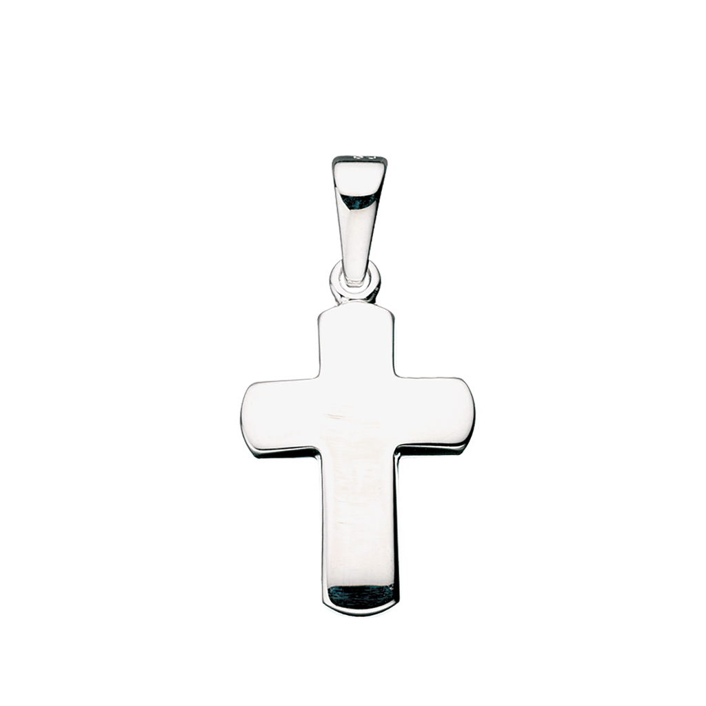 KORS BLANK 16 X 12 MM. SØLV