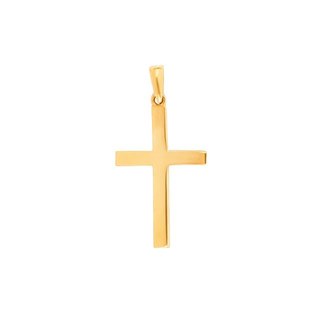 8KT. GULD KORS MASSIV 24MM