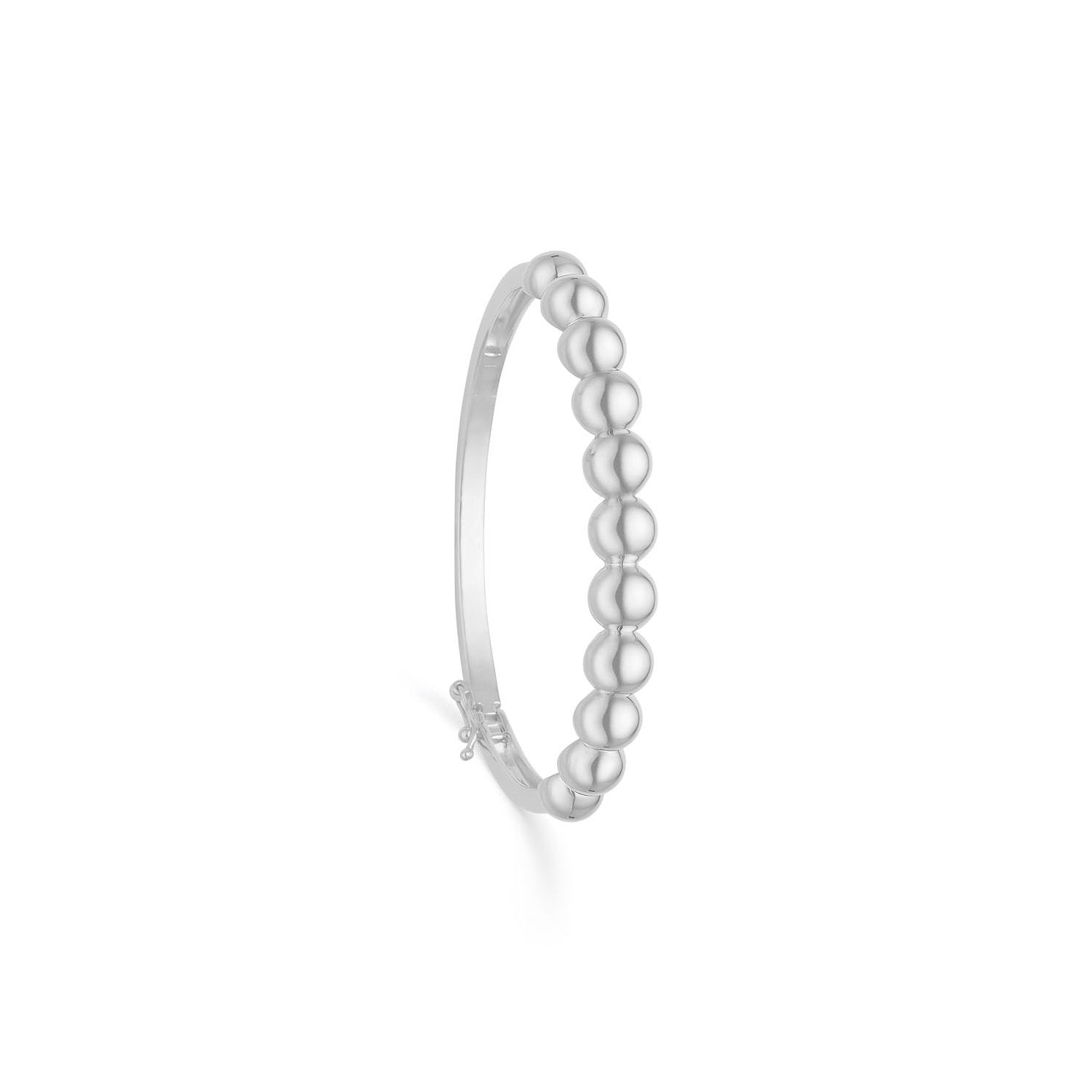 LEDDELT ARMRING M. KUGLER SØLV