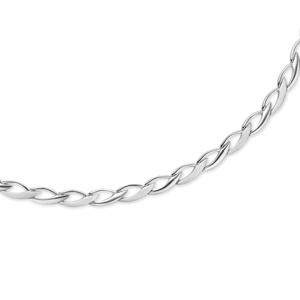 SØLV ARMBÅND VREDNE LED 7MM BLANK/MAT