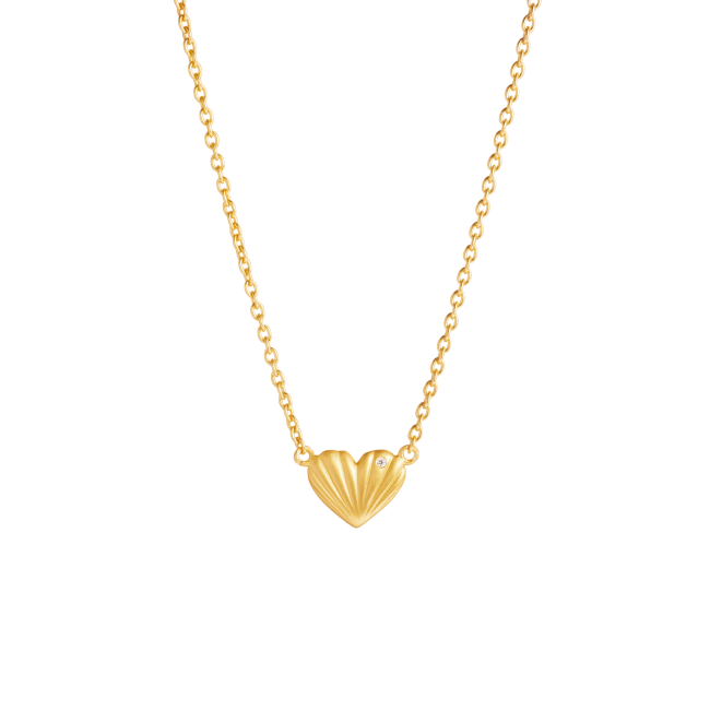 SØLV/FG COLLIER JUST LOVE ZIR