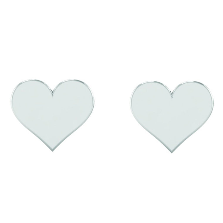 SØLV ØREPYNT 7MM HJERTE