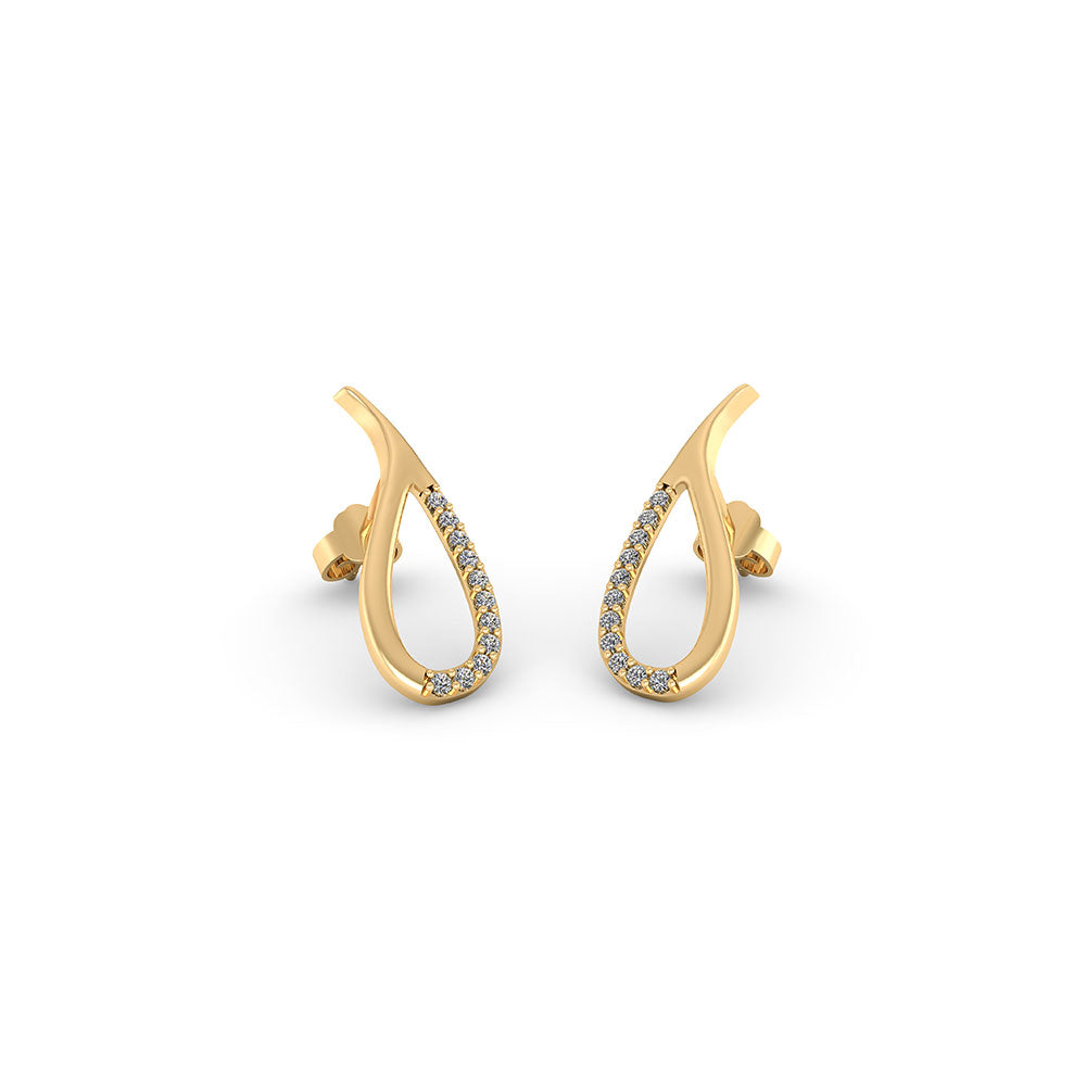 SØLV/FG ØRESTIK M.ZIR