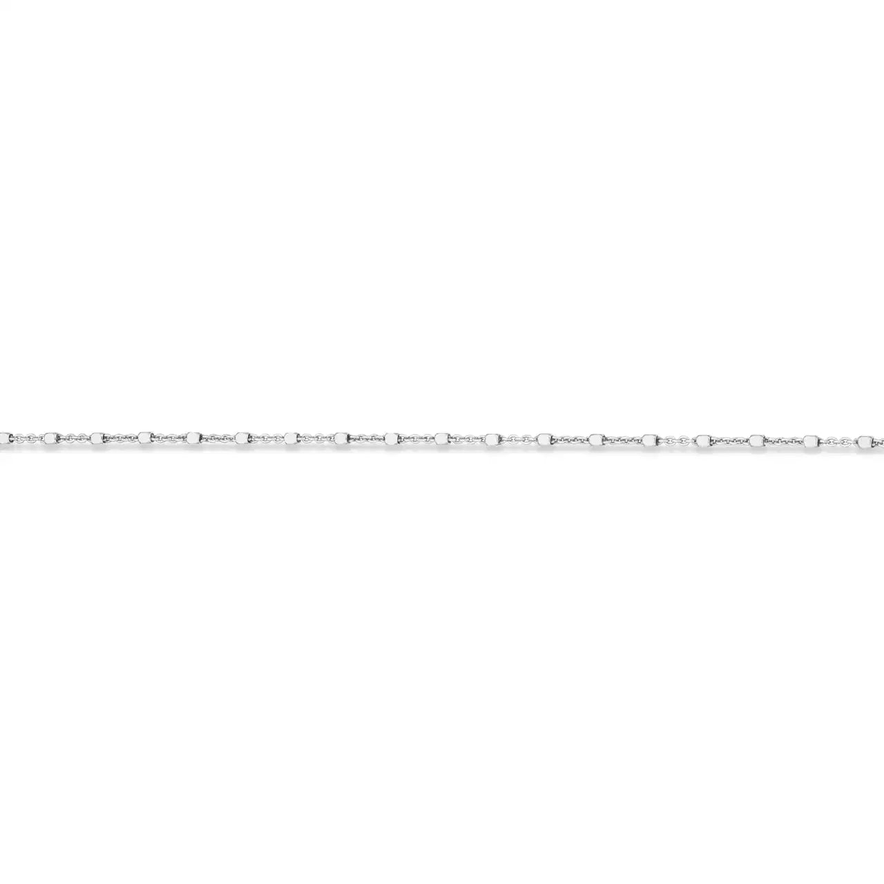 ARMBÅND FACET KUGLER SØLV RH. 17+2 CM