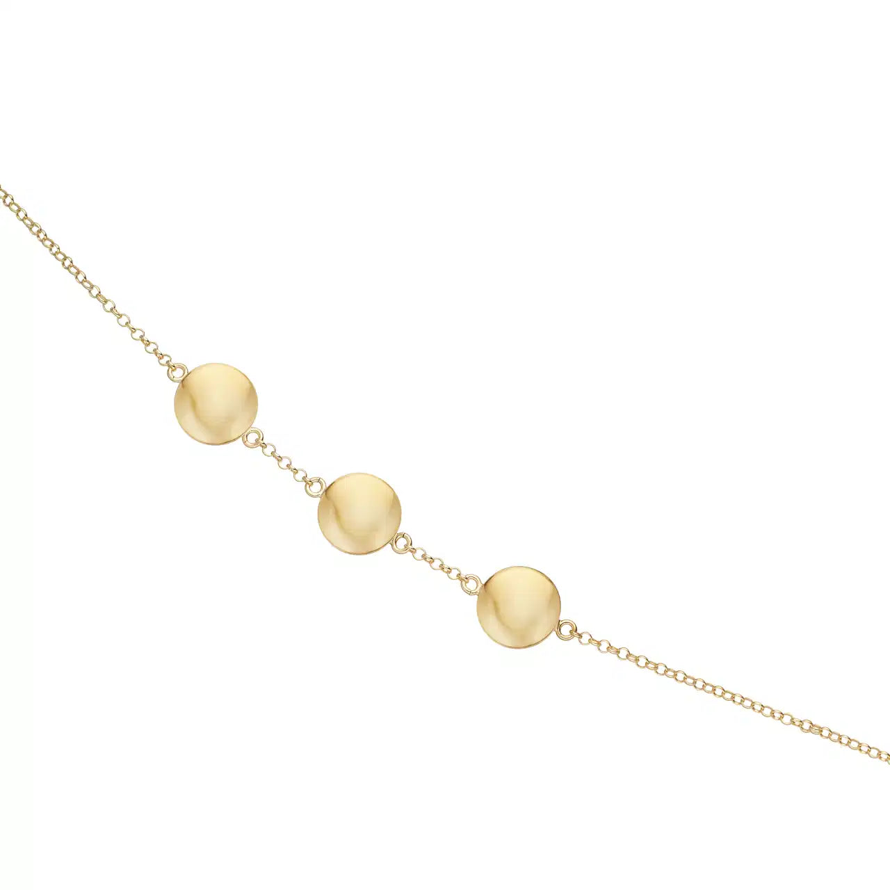 ARMBÅND POLETTER SØLV FG. 17+2 CM