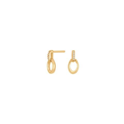 14KT. GULDØRESTIKKER M/DIA 0,015CT W/SI