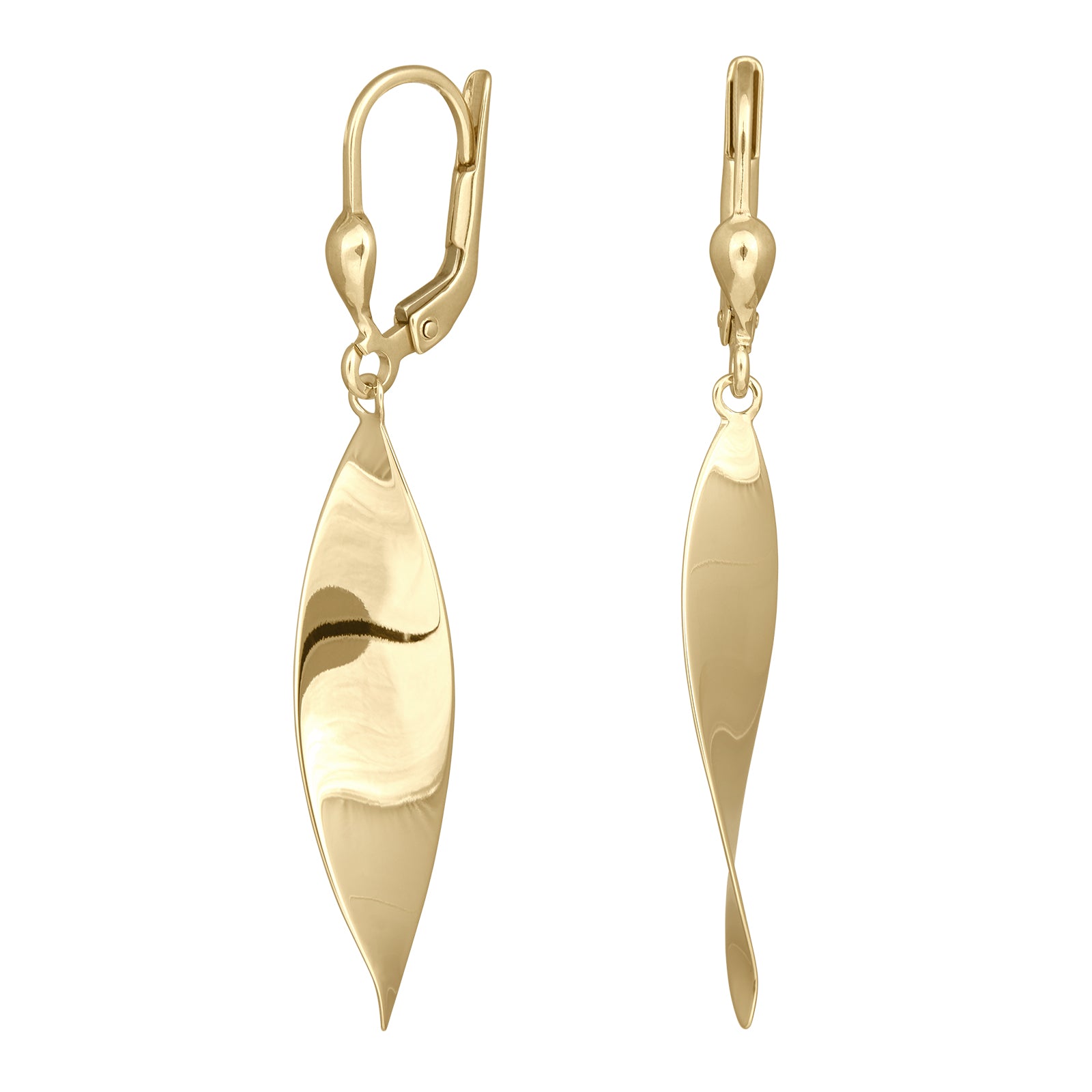 8KT. GULDØREHÆNGER BUET ØJE