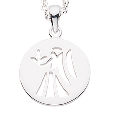 STJERNETEGN JOMFRU SØLV M/KÆDE