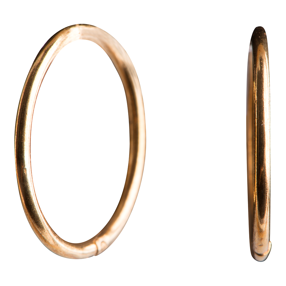 FORGYLDT SØLV CREOL 16MM UDVENDIGT