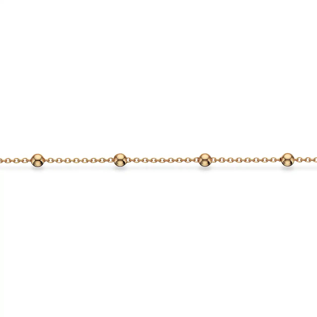 COLLIER ANKER M/KUGLER SØLV-FG