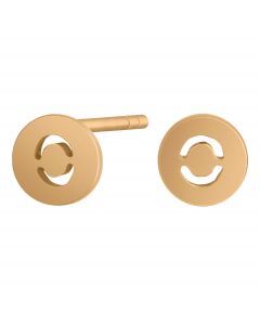 SØLV/FG ØRESTIK RUND O