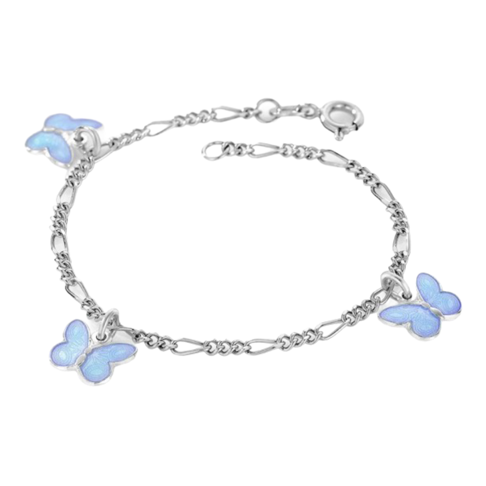 SØLV ARMB. CHARMS SOMMERFUGL