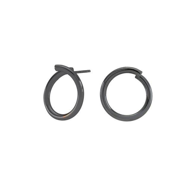 OX. SØLV ØRERINGE TWISTED52 PLAIN 15MM