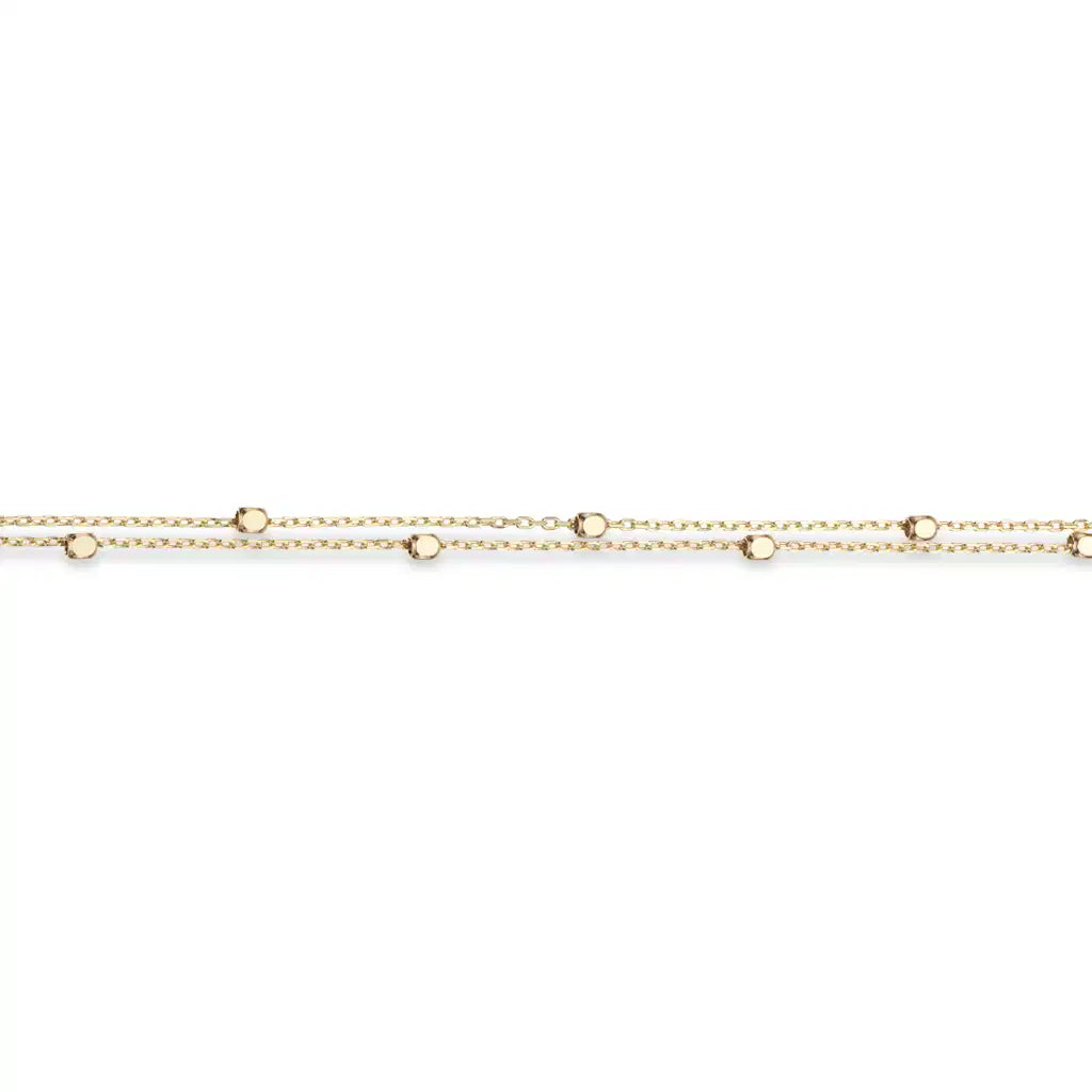 ARMBÅND DB. RK. FAC. KUGLER 8 KT.