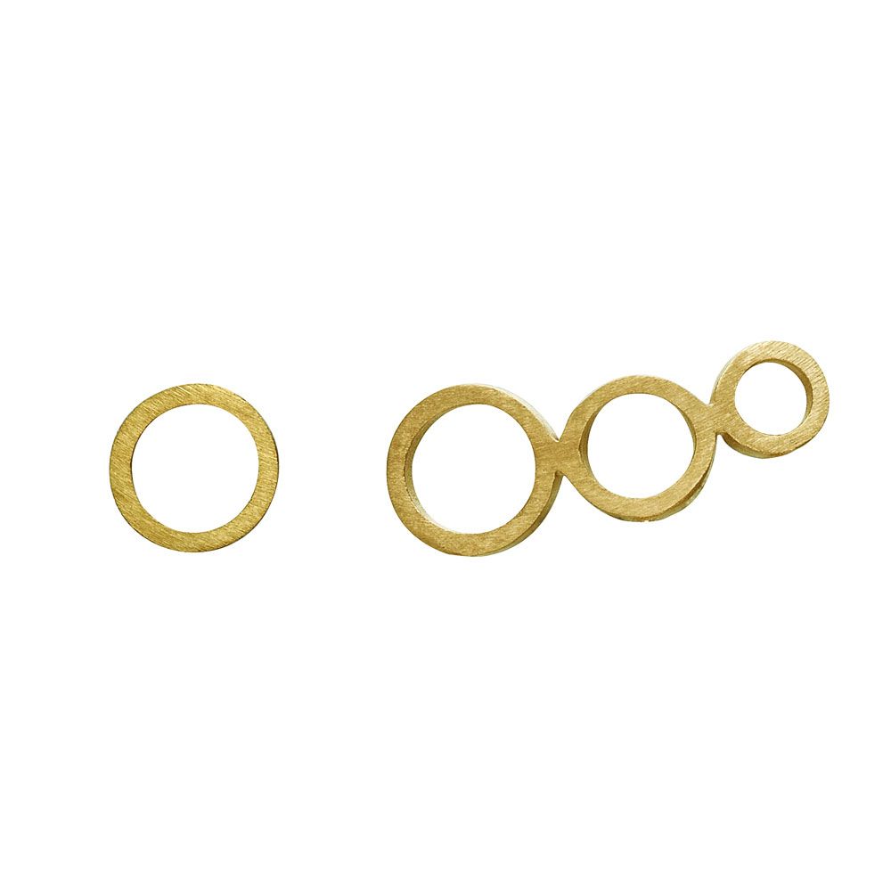 ZÖL ØRESTIK CIRCLES FORGYLDT