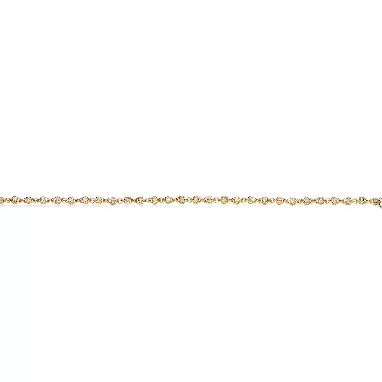 ARMBÅND CUBIC ZIR. 18,5CM 8 KT.