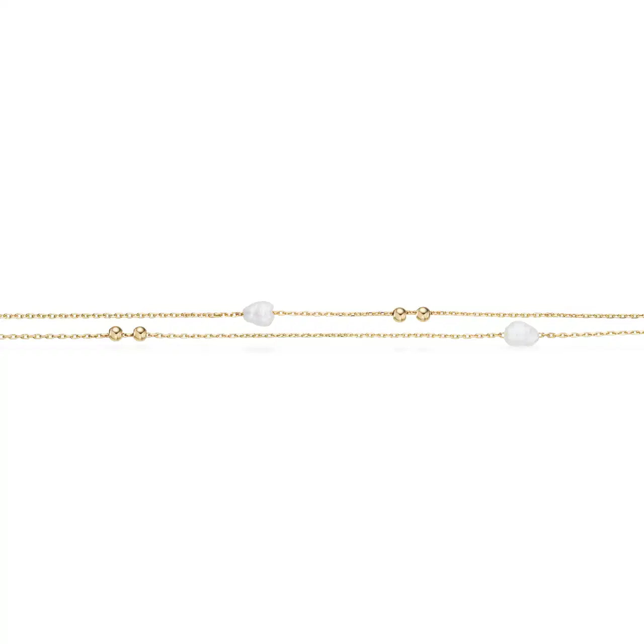 ARMBÅND KUGLER/FKP. DB. RK. 17+2 CM 8 KT.