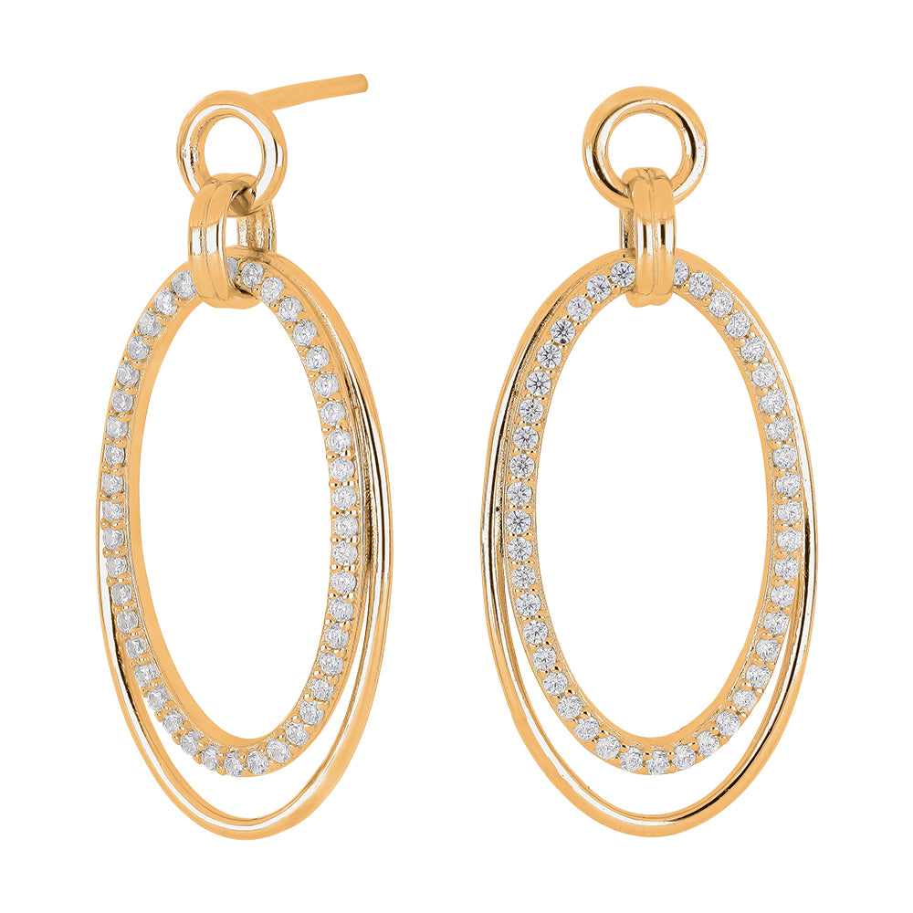 SØLV/FG ØRESTIK GYRITHNOR 30MM