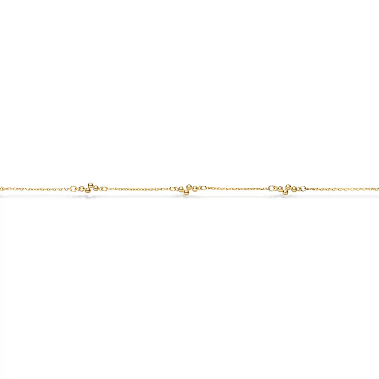 ARMBÅND KUGLER 17+2 CM 8 KT.