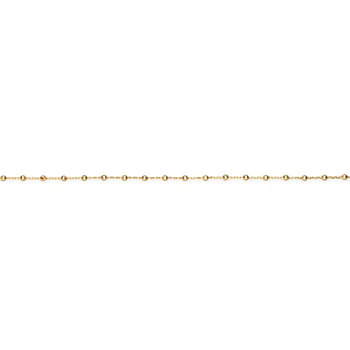 ARMBÅND FACETTEREDE KUGLER 17+2 CM 8 KT.