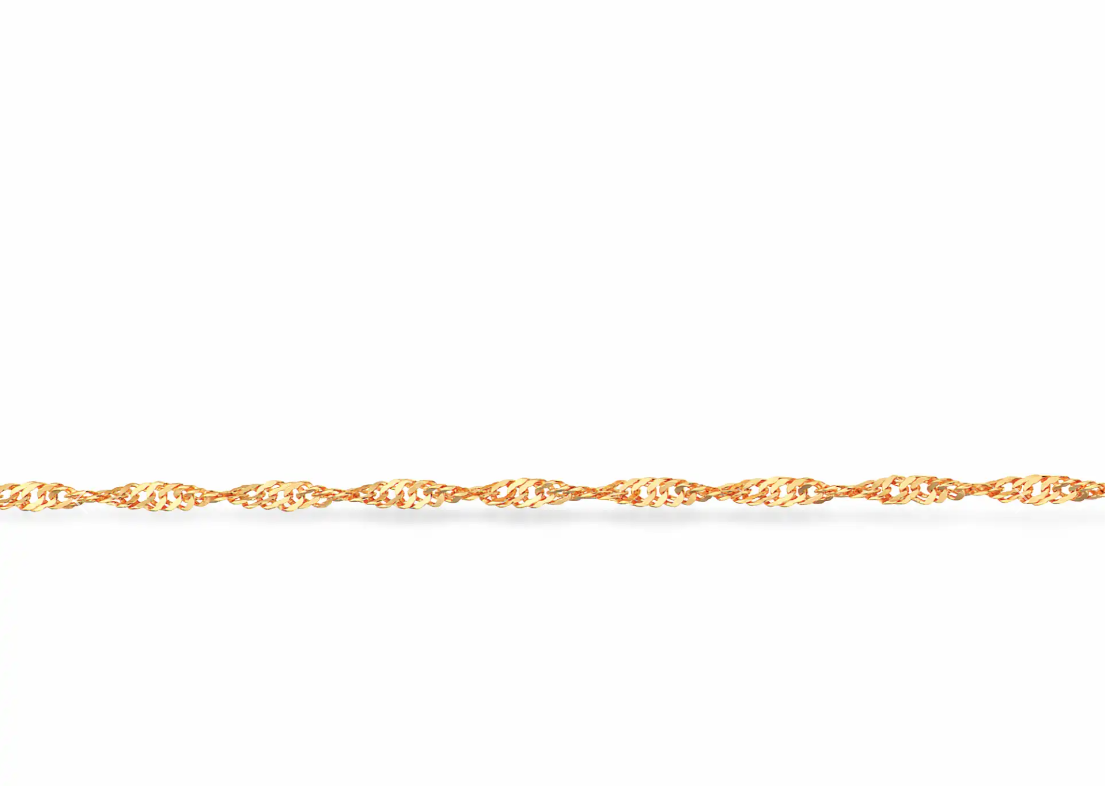 ARMBÅND SINGAPORE SØLV FG. 17,5+1,5 CM