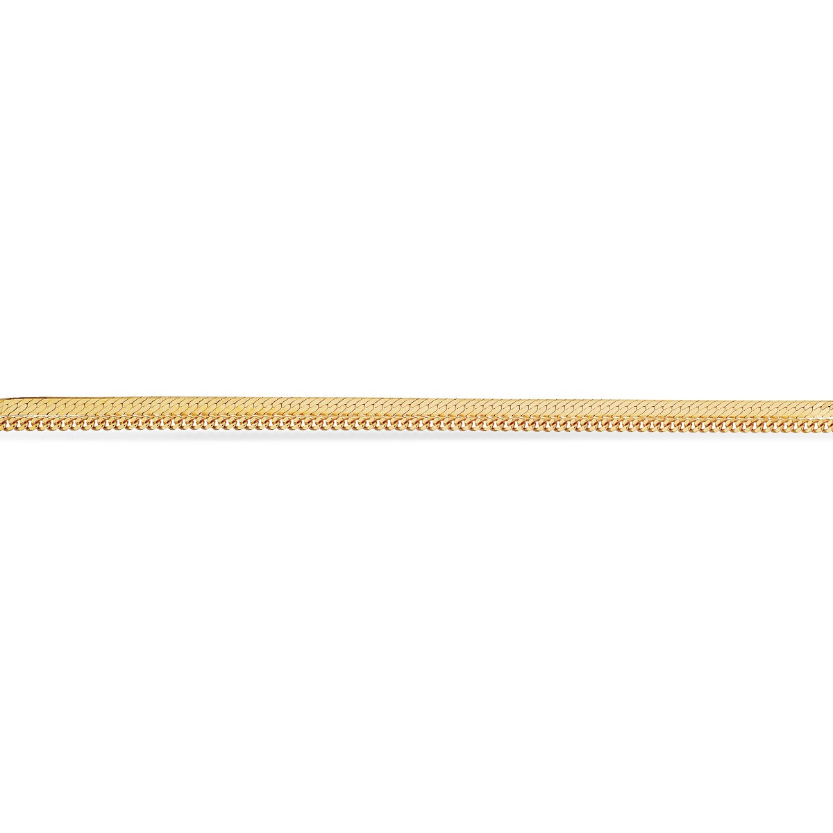 HALSKÆDE PANZER/MAGIC SØLV FG. 42+3CM