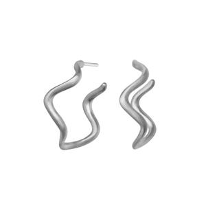 WAVE HOOPS - SILVER